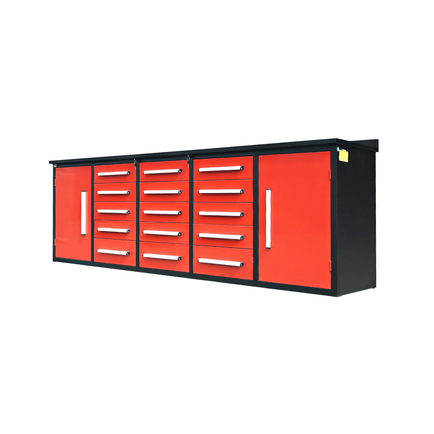 10ft Workbench Storage Cabinet with 15 Drawers & 2 Cabinets - Image 4