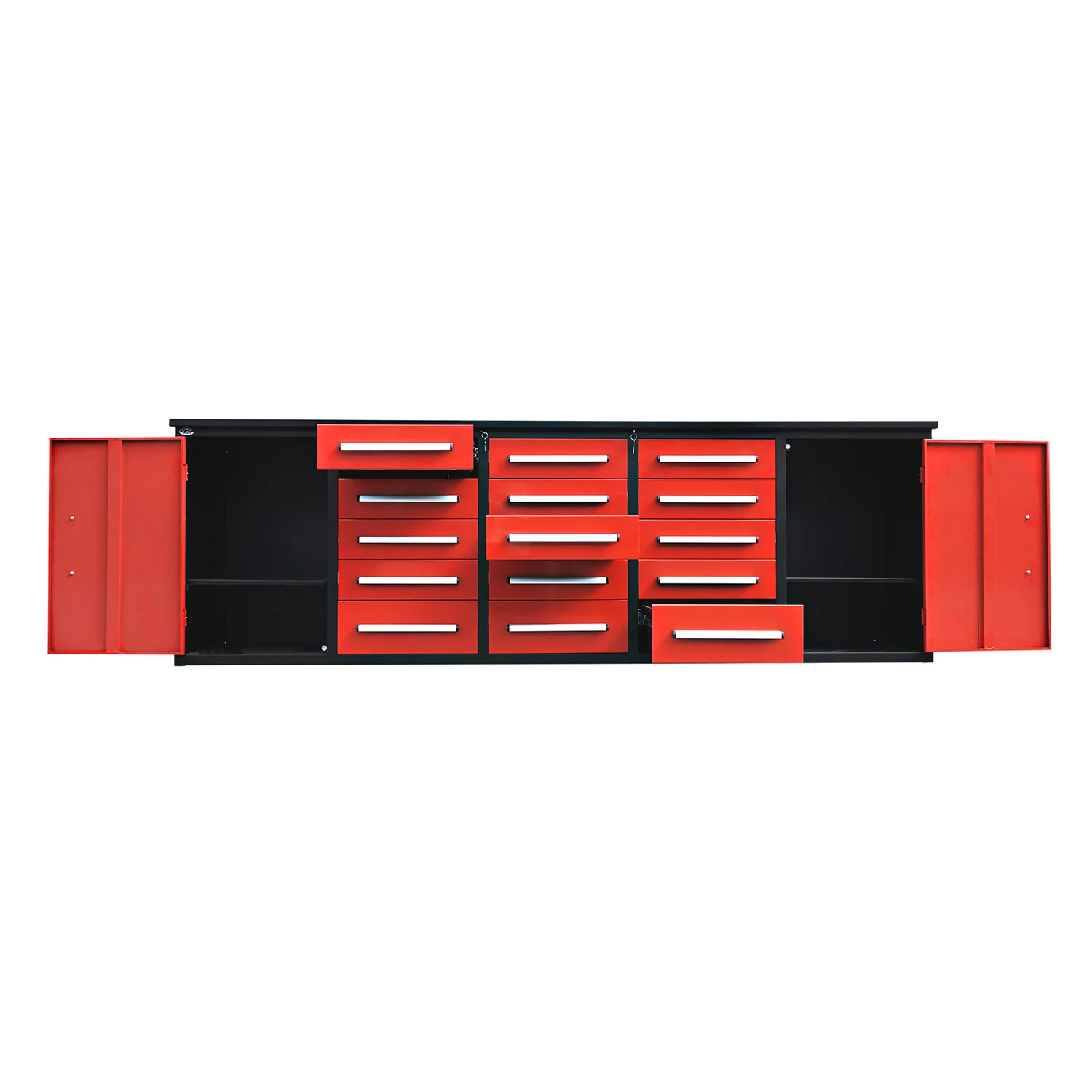 10ft Workbench Storage Cabinet with 15 Drawers & 2 Cabinets - Image 7