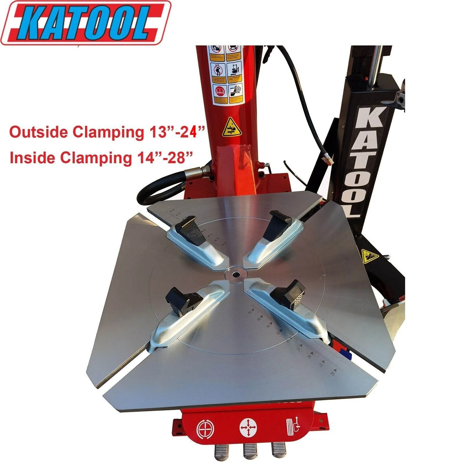 Katool KT-T835 Tire Changer w/ Bead Blaster, Max 28" Rim Clamping - Image 4