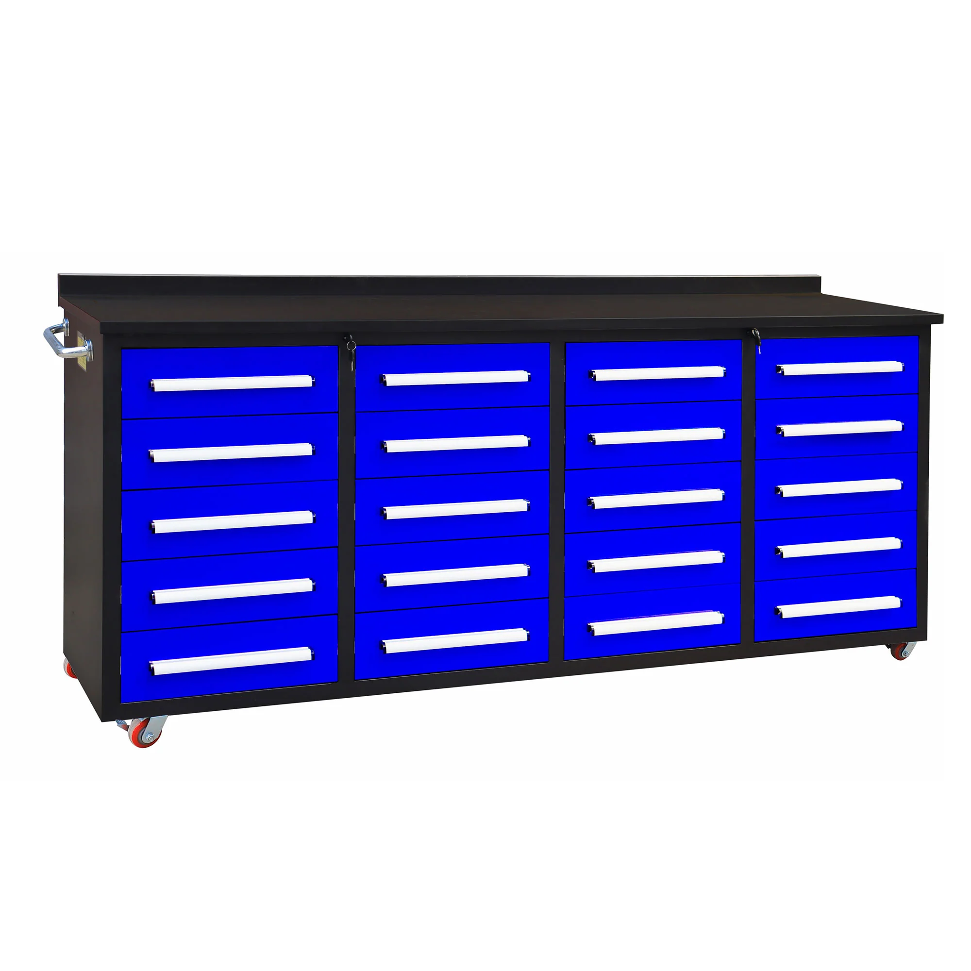 7ft Heavy Duty Garage Workbench Cabinet with 20 Drawers - Image 27