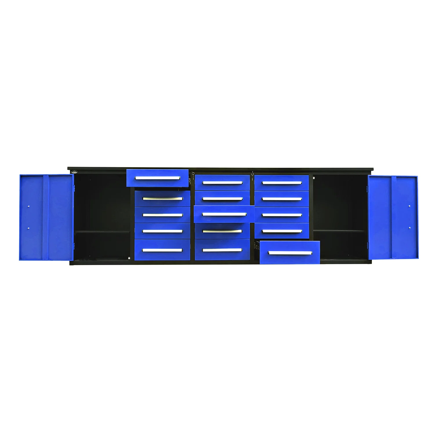 10ft Workbench Storage Cabinet with 15 Drawers & 2 Cabinets - Image 10