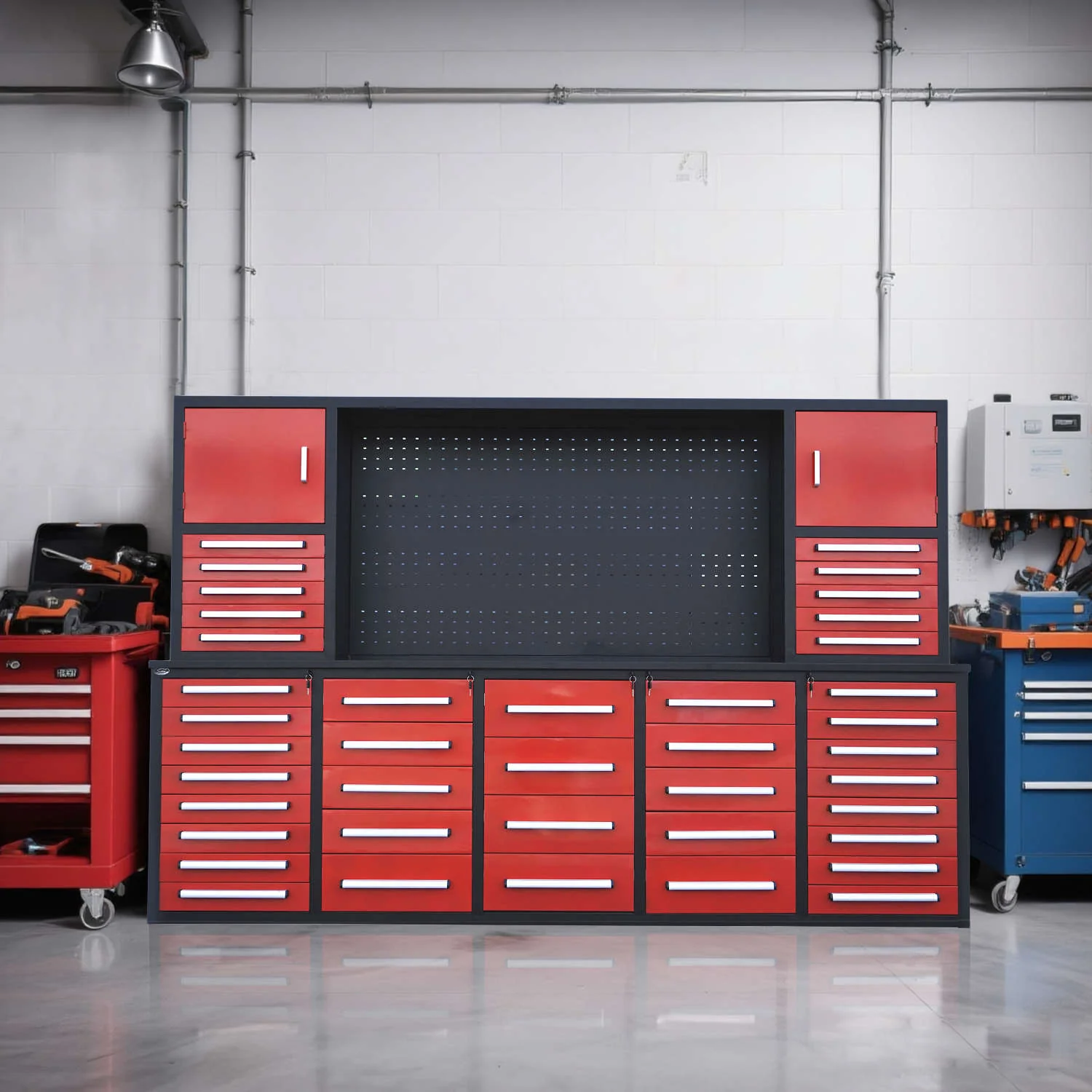 10ft Workbench Cabinet(40 Drawers, 2 Cabinets & 1 Pegboard) - Image 11