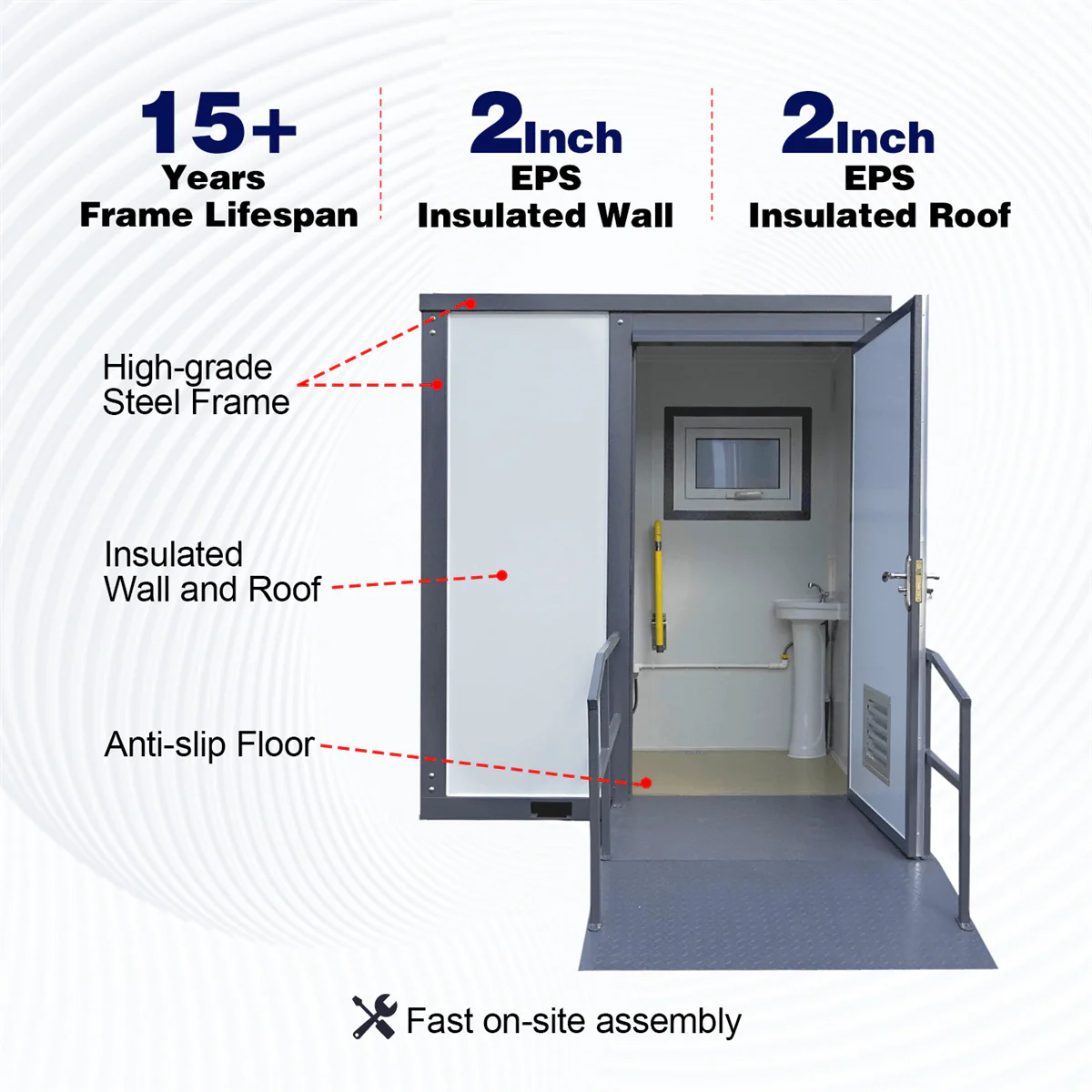 Handicap-Accessible Portable Restroom for Disabled - Image 6