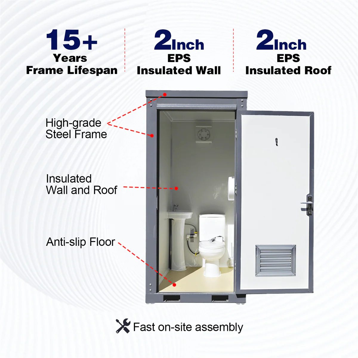 Portable Restroom w/ Sink - Image 3