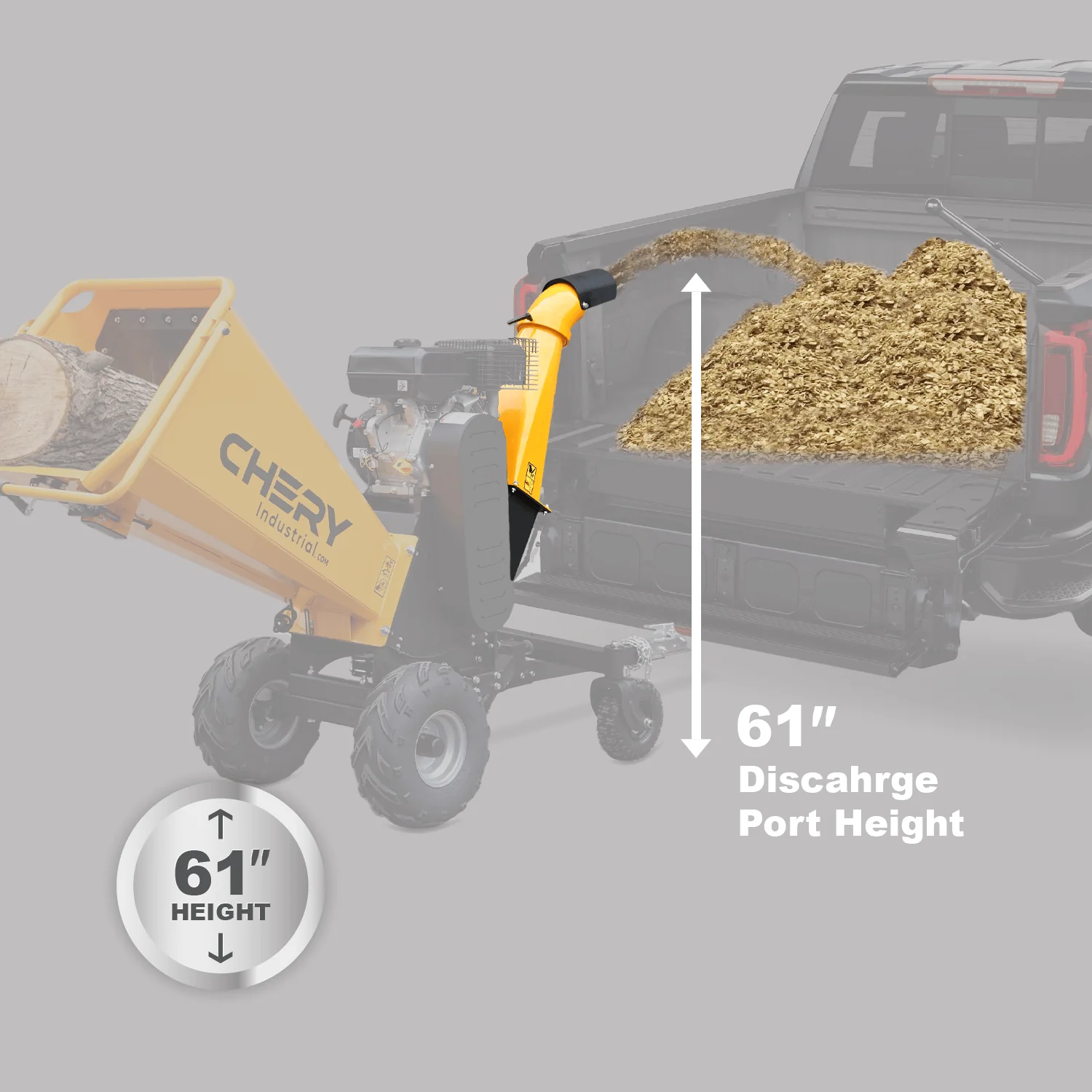[CLEARANCE] 6" 15HP 420cc Gas Powered Wood Chipper Shredder - Image 13