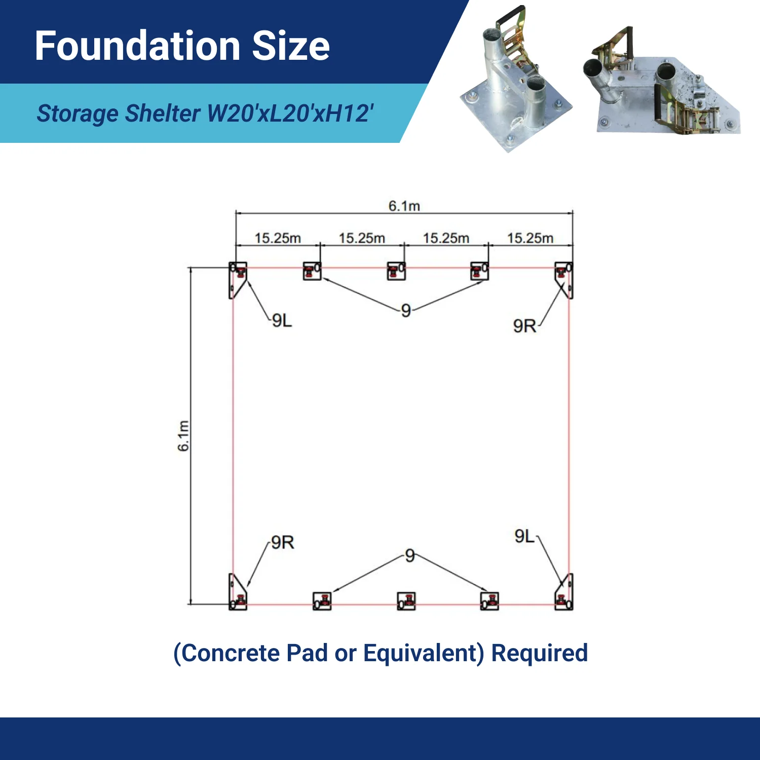 W20'xL20'xH12' Single Truss Storage Shelter - Image 12