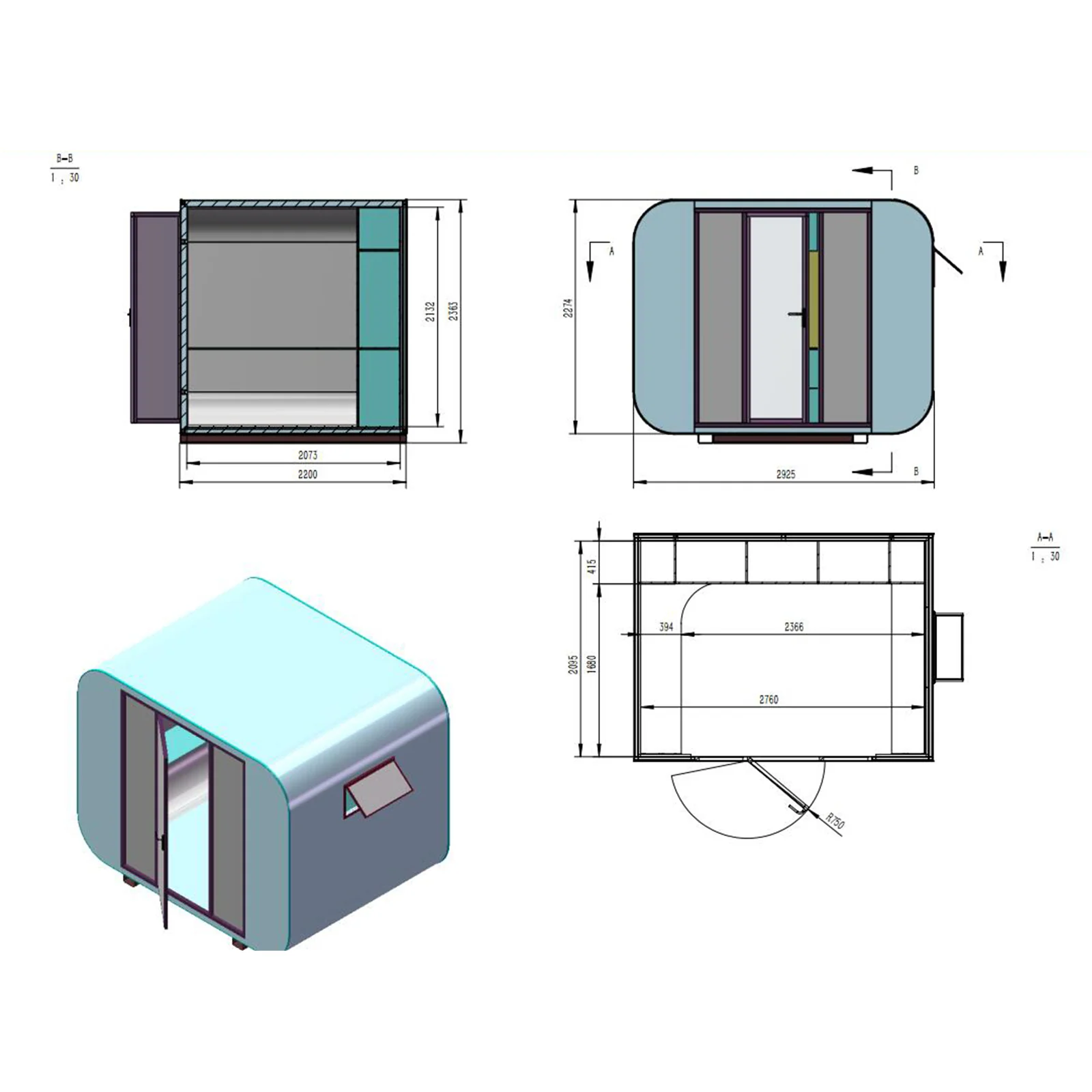 Modern Tiny Office Tiny House 10ft - Image 14