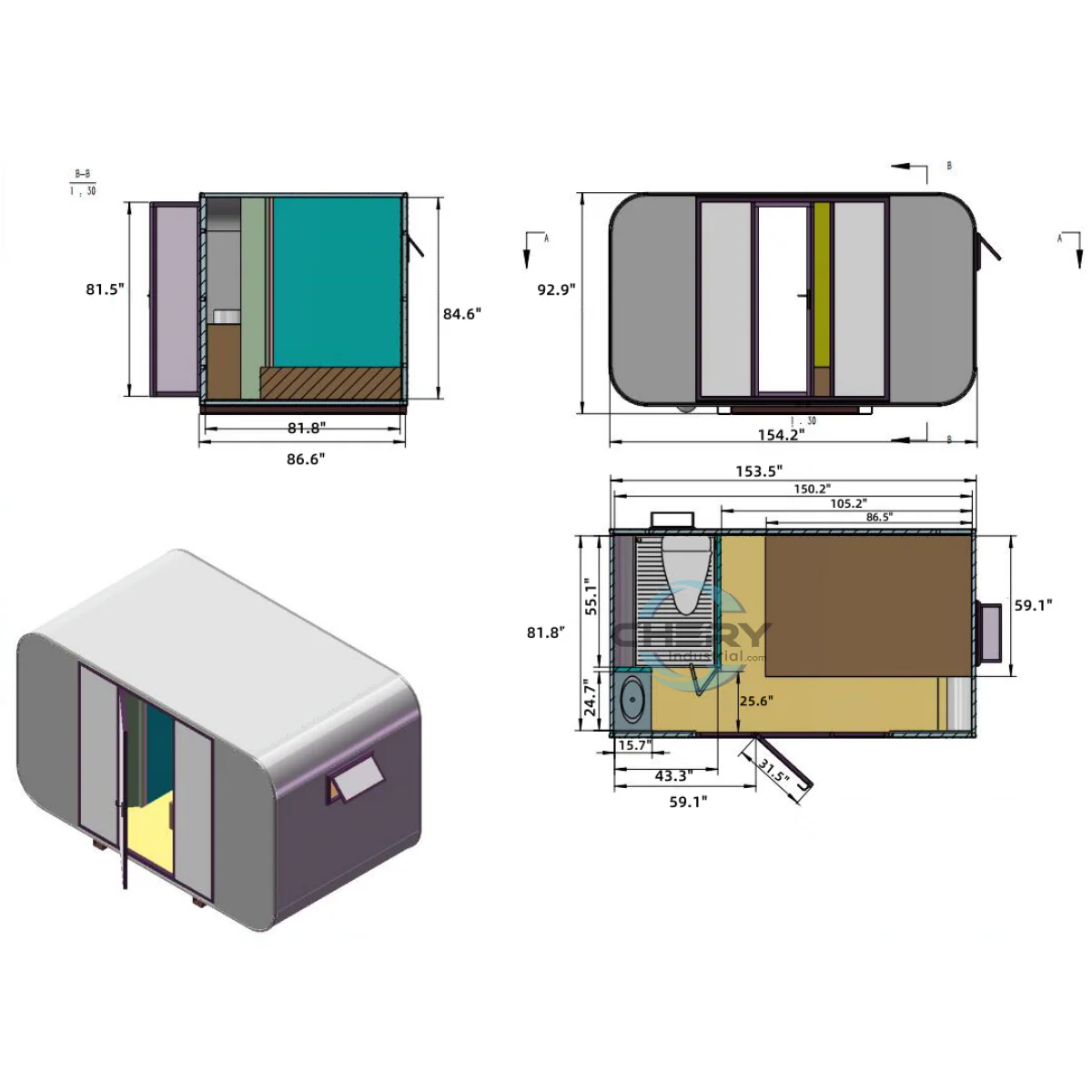 Outdoor Living and Working Tiny House 13ft - Image 5