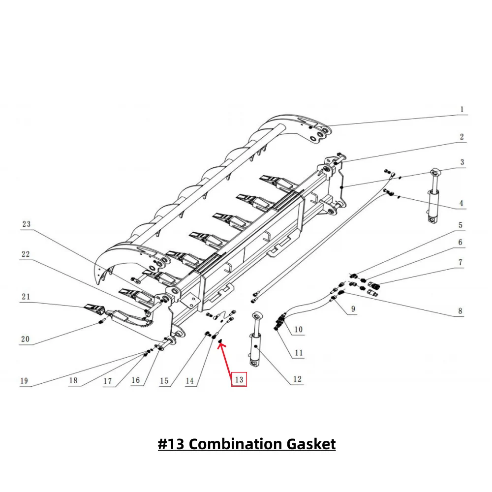Parts List - Greatbear 78" Heavy Root Grapple Rake - Image 10