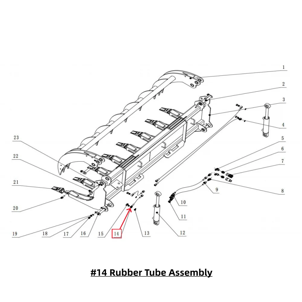 Parts List - Greatbear 78" Heavy Root Grapple Rake - Image 11